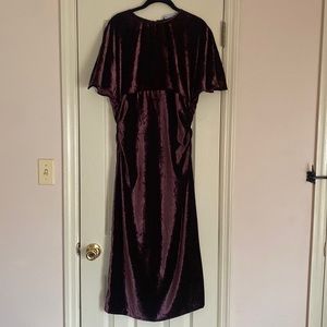 Zara purple velvet dress